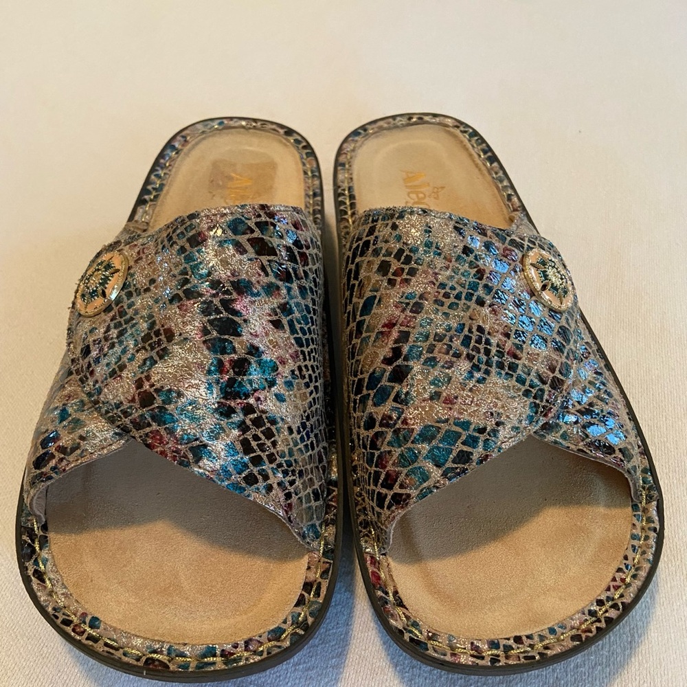 Algeria by PG Lite. 
Slip on sandals.
Size US 9/UK 40